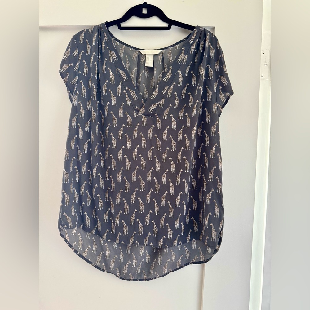 H&M Conscious | Giraffe Print Blouse